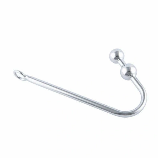 Anal Hooks Pleasurable Stainless Hook Anal Two Steel 4417 Balls 0923
